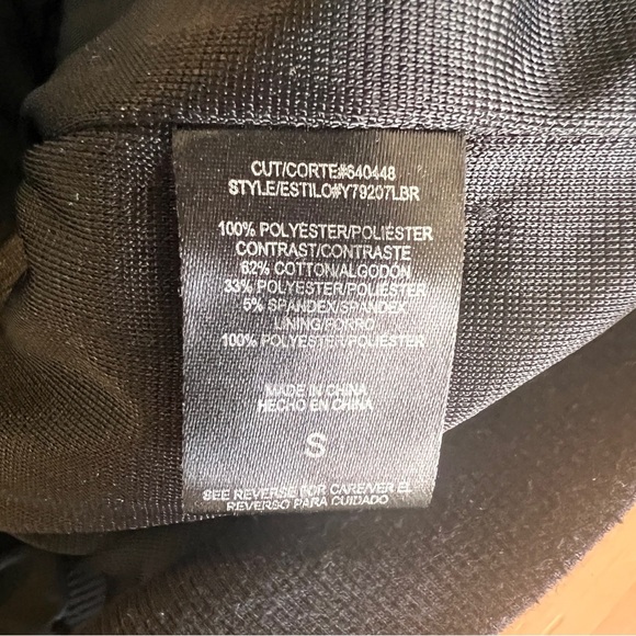 Want and Need Black Bomber Jacket with Silver Zipper Details Women's Size S - Picture 5 of 6